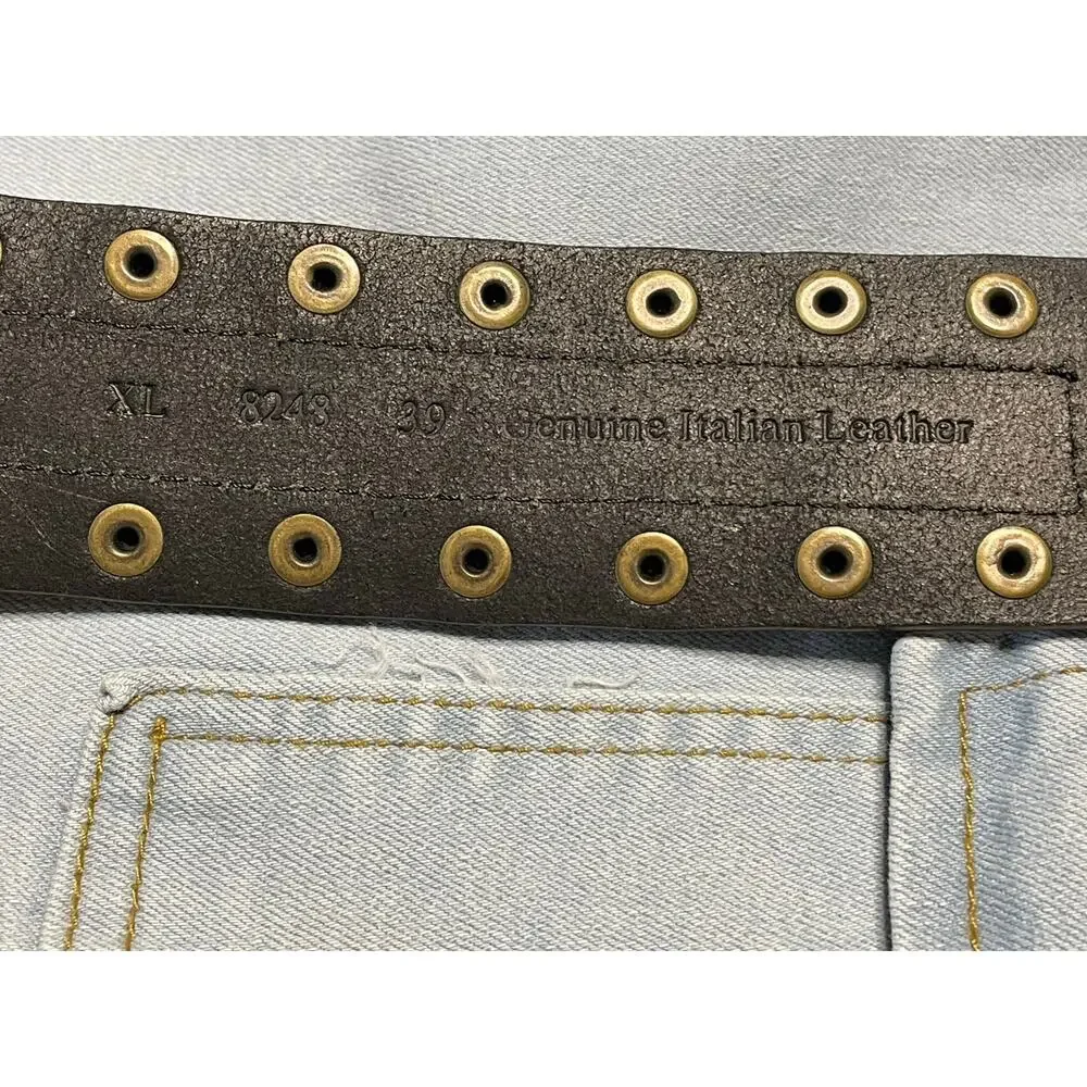WCM Snake Italian Leather Wide Belt L45.5